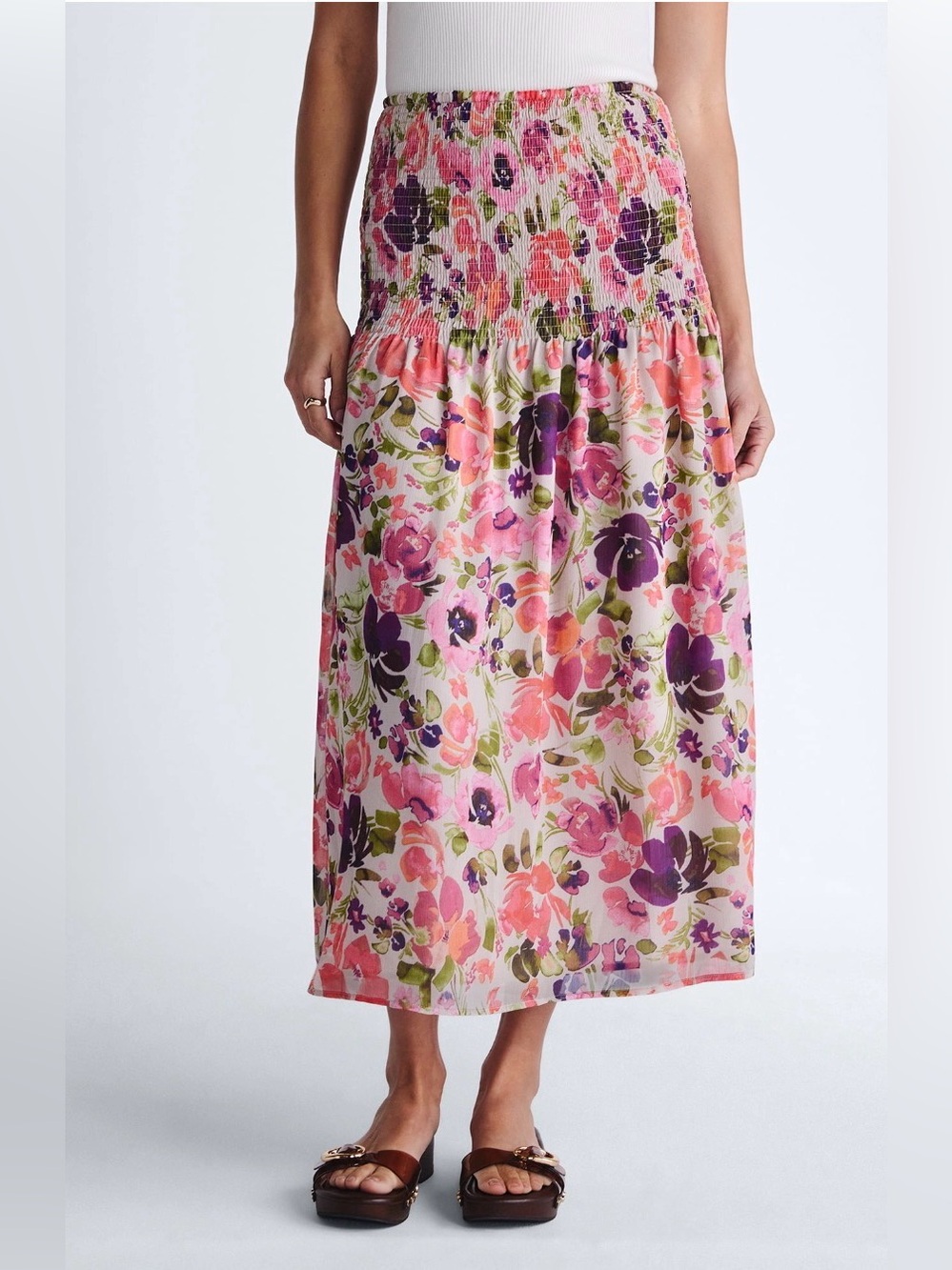 Scoop Women’s Smocked Maxi Skirt